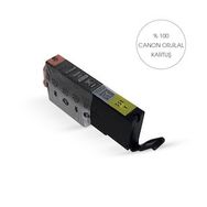 Canon CLI 551 Bitmeyen Kartuş Sistemine Uyumlu Delinmiş Şekilde Sarı Orijinal Kartuş