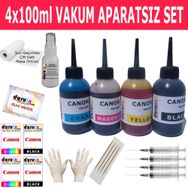 Canon Pixma MP252 Uyumlu Renkli ve Siyah Kartuş Dolum Seti