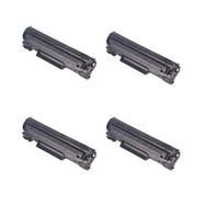 Canon Retech CRG 737 Bk Muadil Yazıcı 4'lü Ekonomik Paket Siyah Kartuş