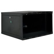 Canovate Eko Serisi 12U 540x400 mm Yan Panelli Tek Gövdeli Siyah Duvar Tipi Kabinet