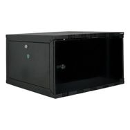 Canovate Eko Serisi 12U 540x550 mm Yan Panelli Tek Gövdeli Siyah Duvar Tipi Kabinet