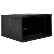 Canovate Eko Serisi 15U 540x400 mm Yan Panelli Tek Gövdeli Siyah Duvar Tipi Kabinet