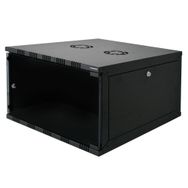 Canovate Eko Serisi 9U 540x400 mm Yan Panelli Tek Gövdeli Siyah Duvar Tipi Kabinet