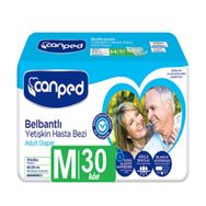 Canped 85-125 cm M Beden 1 Paket 30 Adet Belbantlı Yetişkin Hasta Bezi