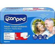 Canped Büyük (L) 30 Adet Belbantlı Hasta Bezi