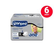 Canped Erkek Orta Boy M Beden 12'li 6 Paket Mesane Pedi