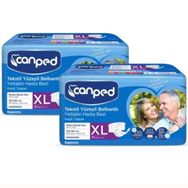 Canped Extra Büyük Boy Large 60 Belbantlı Tekstil Yüzeyli Hasta Bezi