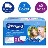 Canped Extra Büyük (Xl) 60 Adet Belbantlı Hasta Bezi