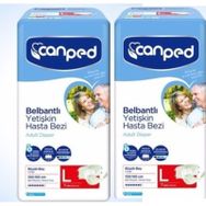 Canped L Beden 14 Adet Belbantlı Yetişkin Hasta Bezi
