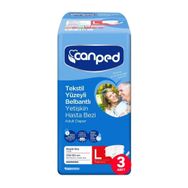 Canped L Boy 3 Paket 21 Adet 100-150 cm Tekstil Yüzeyli Belbantlı Yetişkin Hasta Bezi