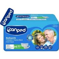 Canped Orta Boy Medium 30'lu Paket Belbantlı Hasta Bezi