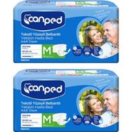 Canped Orta (M) 60 Adet Belbantlı Hasta Bezi