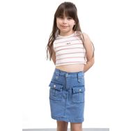 Cansın Mini 21122 Mavi Kız Çocuk Jean Etek