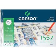 Canson 1557 Dessin Drawing Light Grain 180 gr Spiralli 15 Sayfa 25x35 cm Çizim Defteri