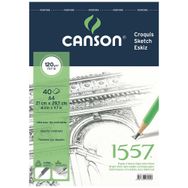 Canson 1557 Resim Çizim Blok A4 40 Yaprak Üstten Spiralli 120 gr Resim Defteri
