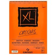 Canson Croquis XL Albüm 90 gr Üstten Spiralli A4 50 Yaprak Eskiz Bloknot