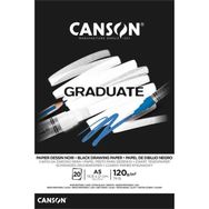 Canson Graduate A5 120 gr Siyah Çizim Defteri