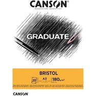 Canson Graduate Cangrad Bristol 20 Sayfa A3 180 gr Çizim Bloğu