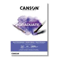 Canson Graduate Mıx Medıa Beyaz 20 Sayfa A5 200 gr Çizim Bloğu