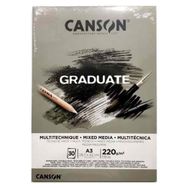 Canson Graduate Mıx Medıa Gri 30 Yaprak A3 220 gr Çizim Bloğu