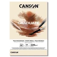 Canson Graduate Mıx Medıa Natural 30 Sayfa A4 220 gr Çizim Bloğu