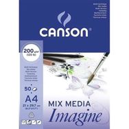 Canson Mix Media Imagine A4 200 gr 50 Yaprak Resim Defteri