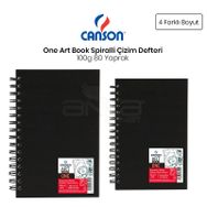 Canson One Art Book Spiralli 100 gr 80 Yaprak Çizim Defteri