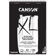 Canson XL Dessin 138525 Siyah 150 gr A3 Eskiz Defteri