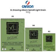 Canson Xl Dessin Albüm Spiralli Light Grain 160 gr Defter