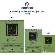 Canson Xl Dessin Albüm Spiralli Light Grain 160 gr Defter