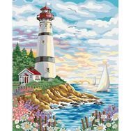 Canvas Hobby 2 Rulo 70 x 90 cm Yelken ve Fener Sayılarla Boyama Seti