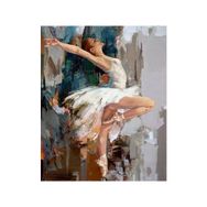 Canvas Hobby 70 x 90 cm Balenin Gizemli Duruşu Kasnaklı Sayılarla Boyama Seti Duvar Sticker