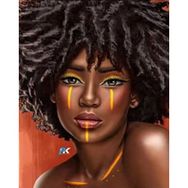 Canvas Hobby Afrika Stili 70x90 cm Rulo Sayılarla Boyama Seti