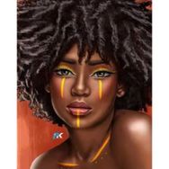 Canvas Hobby Afrika Stili 90x110 cm Rulo Sayılarla Boyama Seti