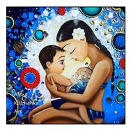 Canvas Hobby Anne ve Melekleri Kasnaklı 40 x 50 cm Sayılarla Boyama Seti