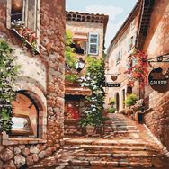 Canvas Hobby Arnavut Kaldırımlı Taş Sokaklar Rulo 100 x 140 cm Sayılarla Boyama Seti