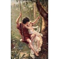 Canvas Hobby Aşk Salıncağı Kasnaklı 90 x 110 cm Sayılarla Boyama Seti