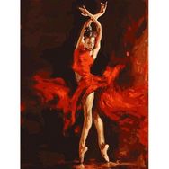 Canvas Hobby Aşkın Rengi ve Tango Rulo 100 x 140 cm Sayılarla Boyama Seti