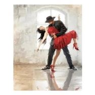 Canvas Hobby Aşkın Tangosu Kasnaklı 60 x 75 cm Sayılarla Boyama Seti