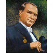 Canvas Hobby Atatürk Porte Rulo 70x90 cm Sayılarla Boyama Seti