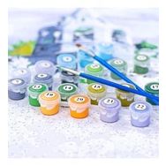Canvas Hobby Ateşe Doğru Kasnaklı 60x75 cm Sayılarla Boyama Seti