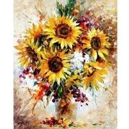 Canvas Hobby Ayçiçek Rulo 70x90 cm Sayılarla Boyama Seti