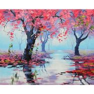 Canvas Hobby Bahar İhtişamı Rulo 100 x 140 cm Sayılarla Boyama Seti