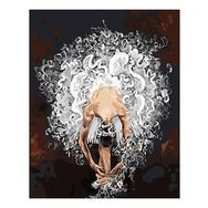 Canvas Hobby Beyaz Balerin Kasnaklı 90 x 110 cm Sayılarla Boyama Seti