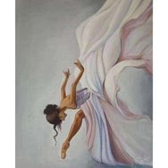 Canvas Hobby Beyaz Kuğu Balerin Kasnaklı 70 x 90 cm Sayılarla Boyama Seti