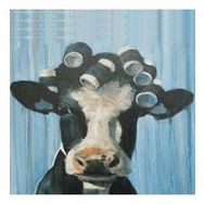 Canvas Hobby Bigudili İnek Kasnaklı 60 x 75 cm Sayılarla Boyama Seti