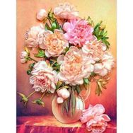 Canvas Hobby Bir Demet Sakayık Renkli Kasnaklı 40 x 50 cm Sayılarla Boyama Seti