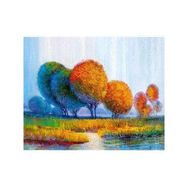 Canvas Hobby Bir Son Bahar Vakti Kasnaklı 70 x 90 cm Sayılarla Boyama Seti