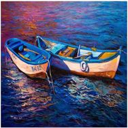 Canvas Hobby Canvas 2 Kayık 100x140 cm Kasnaklı Sayılarla Boyama Seti