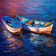 Canvas Hobby Canvas 2 Kayık 100x140 cm Rulo Sayılarla Boyama Seti